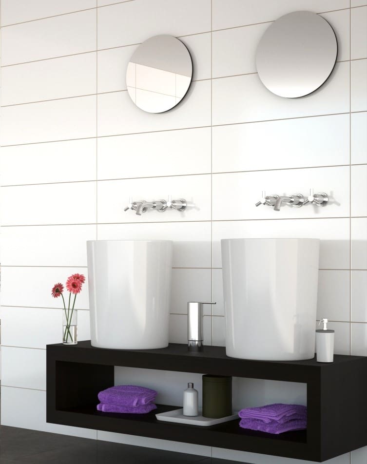 ALASKA WHITE GLOSS WALL TILE 20X60cm