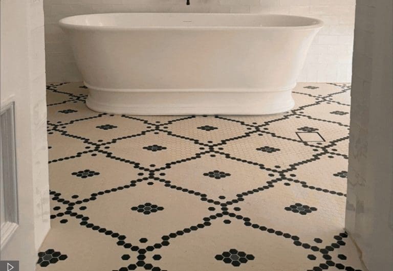 WINCKELMANS MOSAIC TILE HEXAGON PATTERN 2.5X2.5cm