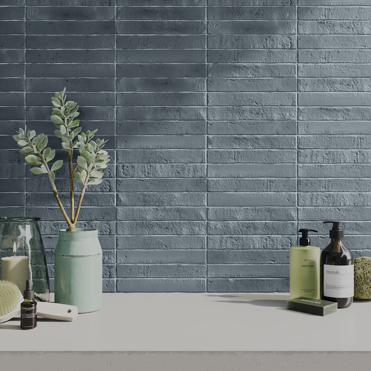 BRUTALIST RIVER MATT WALL TILE 3.8X23.5cm