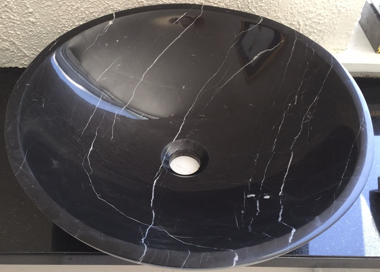 BASIN NERO MARQUINA ROUND 42CM