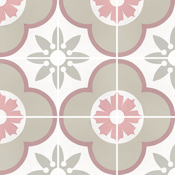 CAPRICE FLOWER PASTEL TILE 20X20cm