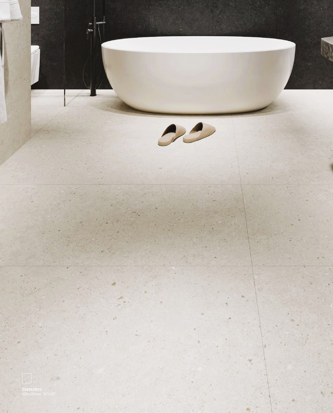 LUNA STONE IVORY MATT TILE 60X60cm - Image 3