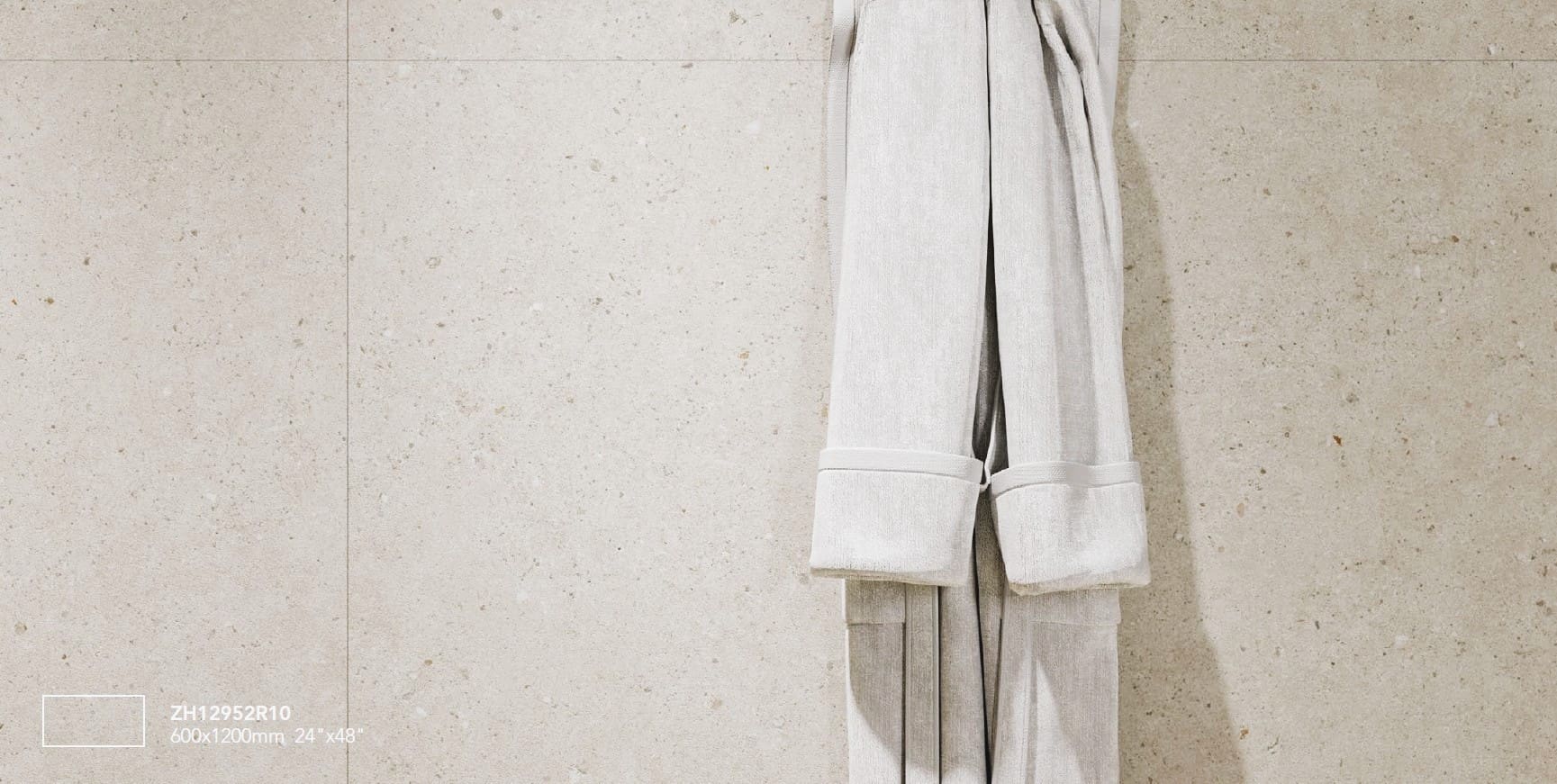 LUNA STONE IVORY MATT TILE 60X60cm - Image 2