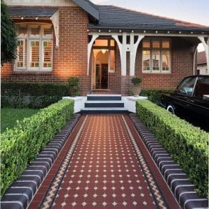 Winckelmans_Tottenham_pattern_tile_path_with_B1_border_Tile_Trends_NZ